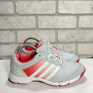 Adidas Women's Tech Response Golf Shoes Size 8 Coral Pink Gray Sporty Athletic